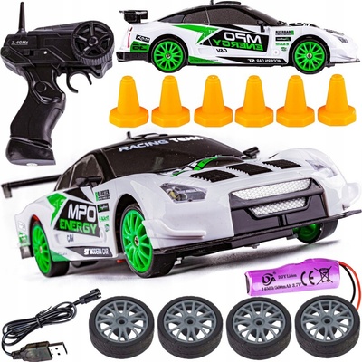 Dálkově ovládané auto HB Toys driftovací 4x4 bílé 1:24