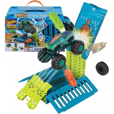 Mattel Hot Wheels Monster Trucks Mega-Wrex Crash Cage Kaskadérská sada