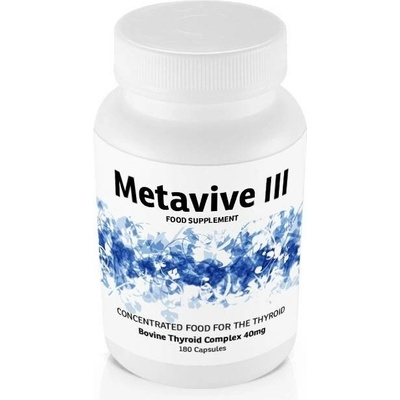 Metavive III hovězí komplex štítné žlázy 40 mg 180 kapslí