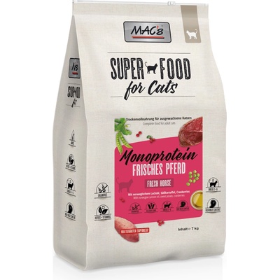 MAC's Superfood for Cats Adult Monoprotein Kůň 7 kg
