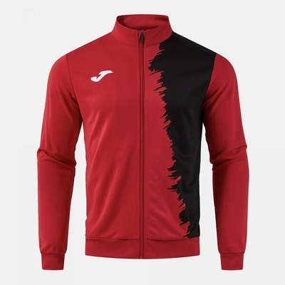 Joma City III Full Zip sweatshirt tmavá námornícka modrá červená čierna