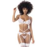 Mapale Секси комплект с дантела Mapale 8743 бял
