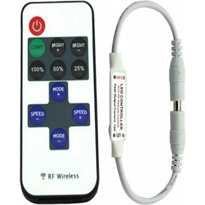 ECOLIGHT LED ovladač 12V–24V 6A 72W MONO s RF dálkovým ovládáním EC79953