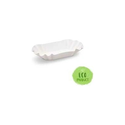 COpack - Papírové misky PREMIUM nepromastitelné 9 x 16 x 3 cm (250 ks)