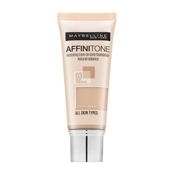 Maybelline Zjednocujúci make-up s HD pigmenty Affinitone Hydrating Tone-One-Tone Foundation 03 Light Sand Beige 30 ml