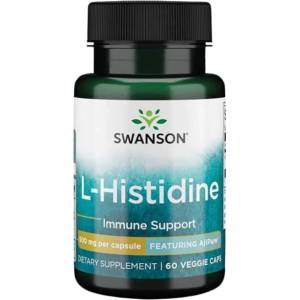 Swanson AjiPure L-Histidine 500 mg [60 капсули]