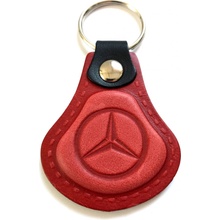 Prívesok na kľúče Auto Two M Kožená Mercedes červená