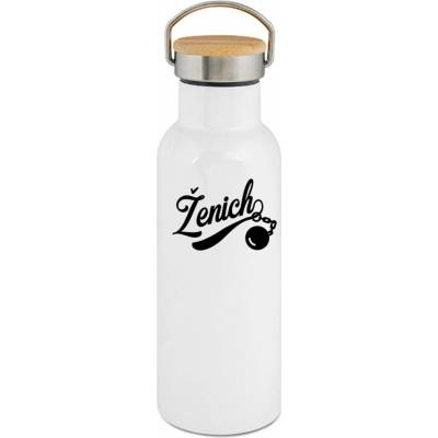 123TRIKO termoska Ženich. Černý tisk 500 ml