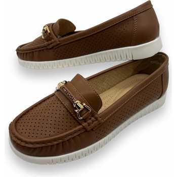 Modern World Dámské mokasíny hnědé