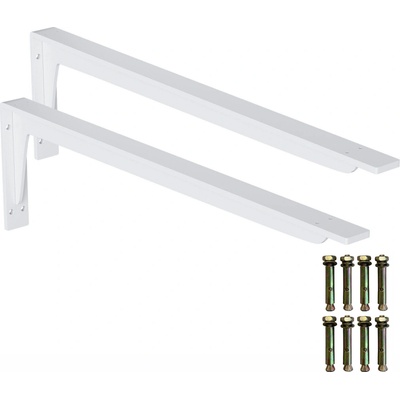 Onpira Biely držiak police s podperou 14-59 cm [2ks] Rozmer: 485x200 mm