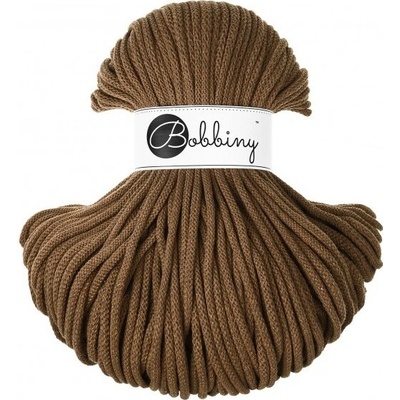 Bobbiny bavlněná šňůra PREMIUM 5mm Nut-Brown