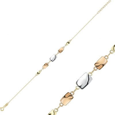 Lillian Vassago s placičkami kombinované zlato LLV46-GB044