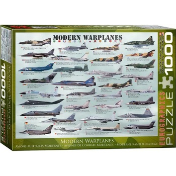 Image 1 of EUROGRAPHICS - Puzzle Modern Fight Aircrafts - 1 000 piese