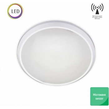 Mitea Lighting M271-C - LED плафон с микровълнов сензор, 12W, 850lm, 6000K, IP20, бял