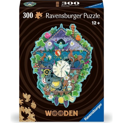 RAVENSBURGER Dřevěné obrysové Kukačkové hodiny 300 dílků