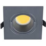 ELMARK Led ПЛАСТМАСОВА КВАДРАТНА ЛУНА cob 7w 2700-3000k (92s107ww/gr)