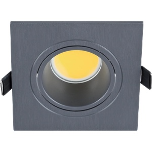 ELMARK Led ПЛАСТМАСОВА КВАДРАТНА ЛУНА cob 7w 2700-3000k (92s107ww/gr)