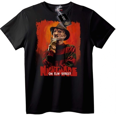 NOONEBRAND Тениска Freddy Krueger Кошмар на Елм Стрийт - 2XL, Black
