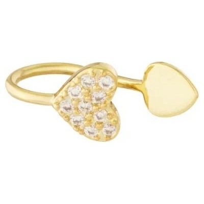 ORNAMENTI Pozlacená náušnice na boltec nebo do nosu Heart gold OOR800186