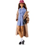 Barbie Кукла Barbie Signature - New York Fashion Week, Teresa, с рокля на райета и тренчкот (JJX32)