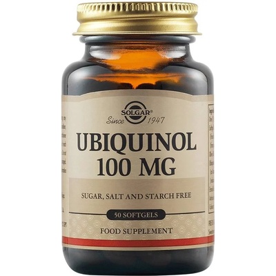 Solgar Ubiquinol, 100 mg, 50 меки капсули, Solgar