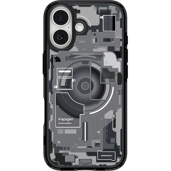 Spigen Калъф Spigen - Ultra Hybrid MagSafe, iPhone 17, Zero One Black (ACS10387)