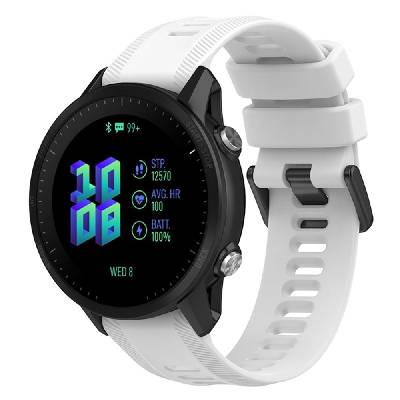 Gumový řemínek TVC pro Garmin Forerunner 955 Barva: Bílá