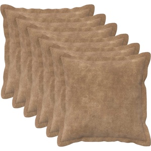 vidaXL Възглавница 6 бр. HOUTEN Таупе 50 x 50 cm Микрофибърна фланела (935249)