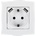 ELMARK City КОНТАКТ ШУКО С ВИНТОВА КЛЕМА+2xusb БЯЛ (190062)