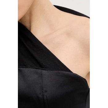 PRESSIAT Вълнена блуза pressiat дамска в черно с изчистен дизайн pre119fw24 (pre119fw24)