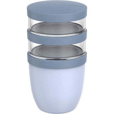 Mepal Ellipse 3dielny hrniec na obed s objemom 500 ml + 2 × 200 ml - Modrá