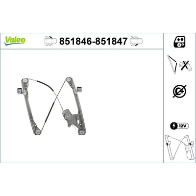 Zvedací zařízení oken VALEO 851846