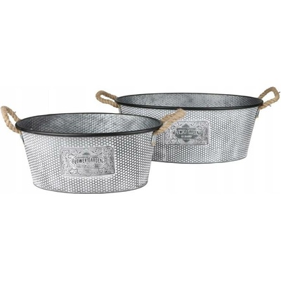 Krytka 20 cm kovová šedá