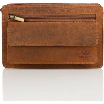 Paolo Peruzzi Príručná taška-etue koňak T-23-HBR