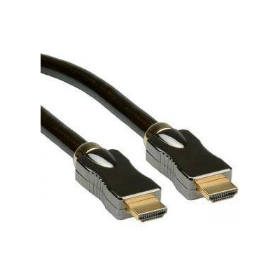 Roline Кабел ROLINE 11.04. 5681 : : Ultra HD 4К PREMIUM, HDMI, 3840 x 2160, Ethernet, M / M, 3D, 2.0 м, Двойно екраниран, Черен, 11.04. 5681