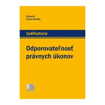 Odporovateľnosť právnych úkonov