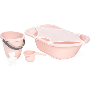 BabyJem Бебешки комплект за баня BabyJem - 5 части, Soft Pink (439)