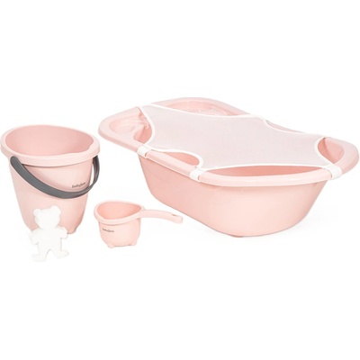 BabyJem Бебешки комплект за баня BabyJem - 5 части, Soft Pink (439)