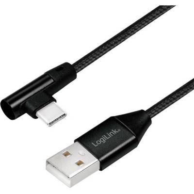 Logilink CU0137 USB 2.0 USB-A male - USB-C (90° angled) male, 0.3m