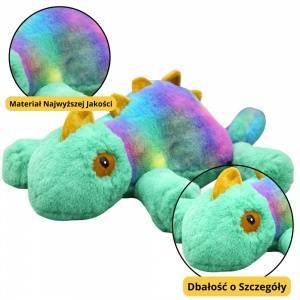 LEAN Toys Plush Mascot Cuddly Toy Chameleon Colorful 45cm