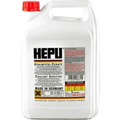 HEPU Антифриз hepu p999 g12 концентрат червен, 5л (6763)