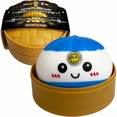 Antistresový mačkací knedlíček Squishy Dumpling fotbal 8 5 cm