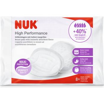 Nuk Подплънки за кърмачки Nuk - High Performance, 8 броя (10252137)