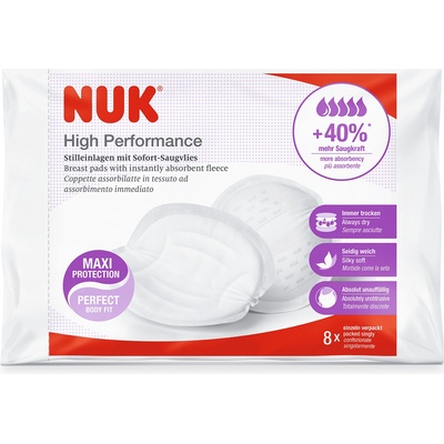 Nuk Подплънки за кърмачки Nuk - High Performance, 8 броя (10252137)