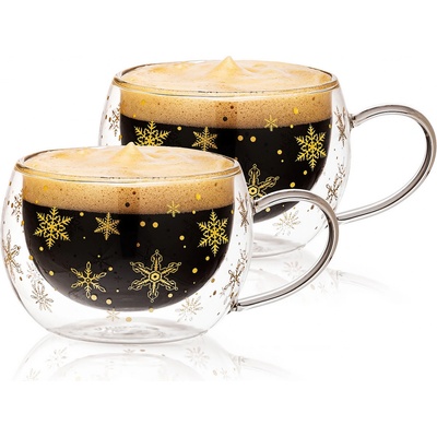 4Home Termo sklenice na cappuccino Snow Hot&Cool 2 x 270 ml – Zbozi.Blesk.cz