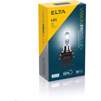 Elta VisionProBlue H11 PGJ-2 12V 55W 2 ks EB2711TR