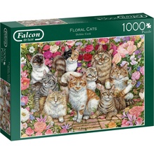 JUMBO FALCON Kočky mezi květy 1000 dílků