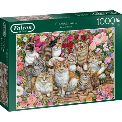 JUMBO FALCON Kočky mezi květy 1000 dílků