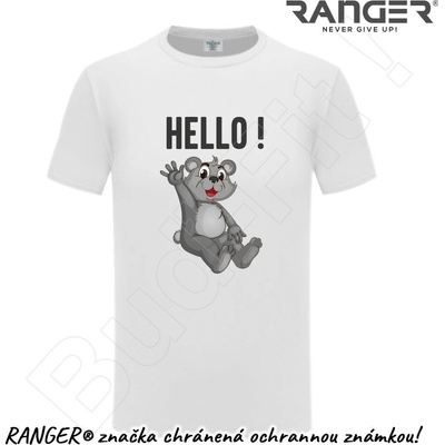 Ranger tričko motív Hello! biela