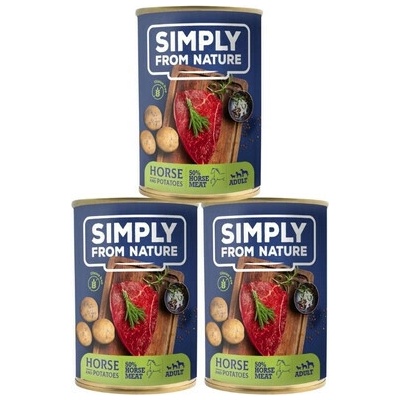 Simply From Nature Konské mäso so zemiakmi 3 x 400 g